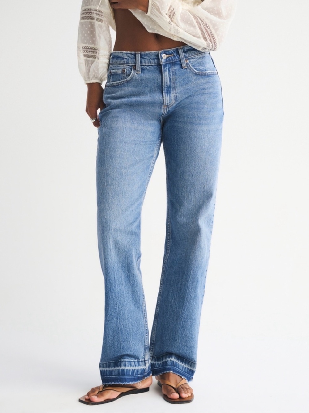 Abercrombie Curve love Low Rise Baggy Jean